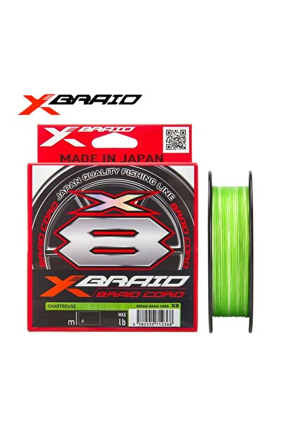 YGK X-Braid Braid Cord 8x 150m Fluo Green İp Misina