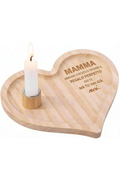 Photect Idei de cadouri de Crăciun pentru mame - Tavă în formă de inimă cu lu...