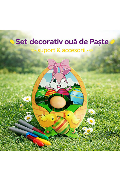 Lumi LUXURY Set suport decorat oua interactiv si educational Magic Egg +3 ani