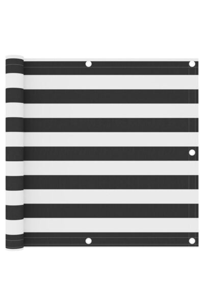 Concept Paravan de balcon, antracit și alb, 90x300 cm, țesătură oxford