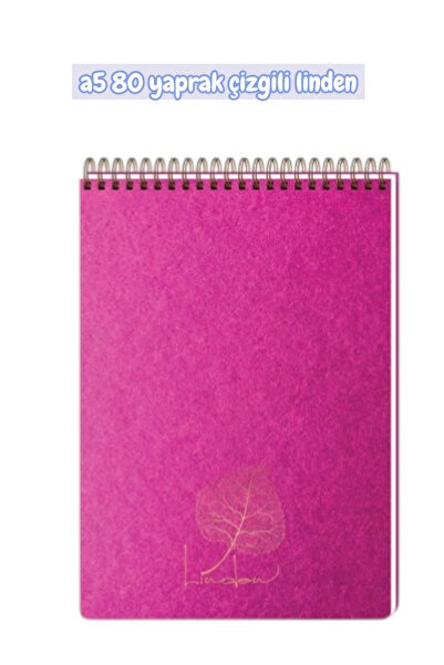 KESKİN COLOR A5 Lined Linden Memo Pad Notebook 80 Sheets