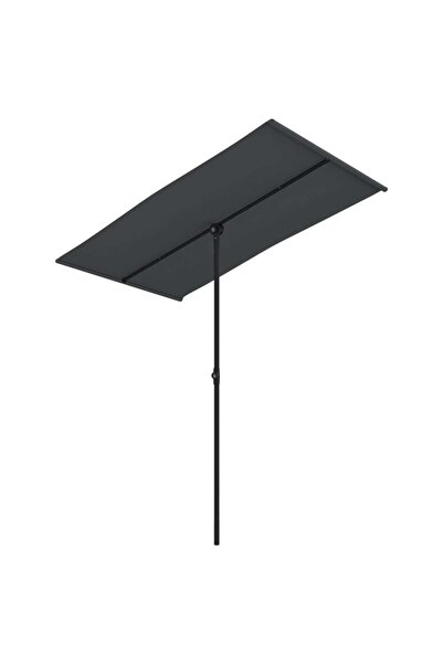Concept Ομπρέλα εξωτερικού χώρου, αλουμινένιος στύλος, μαύρο, 180x130 εκ.