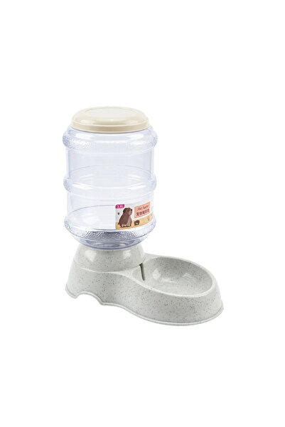 MPET موزع مياه أوتوماتيكي من SimpleLife للقطط والكلاب - سعة 3.8 لتر - رمادي منقط