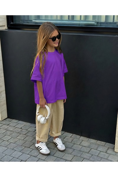 E-ROMA Plain Unisex Children's T-Shirt 3Gh1