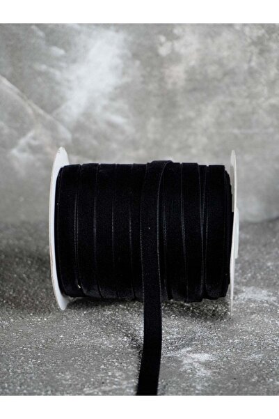 ARN Βελούδινη διακοσμητική κορδέλα πλάτους 1 εκ. μήκους 3 μ./μαύρη