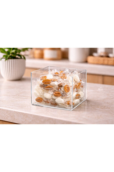 PLEXIROM Square storage box l. 7.5 x h. 5 cm