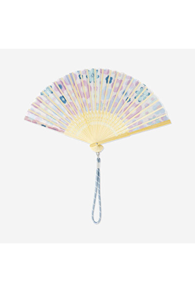 Flying Tiger Copenhagen Çiçek Desenli Katlanabilir Bambu Yelpaze