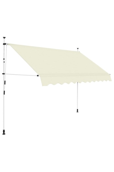 Concept Χειροκίνητη αναδιπλούμενη τέντα, κρεμ, 300 cm