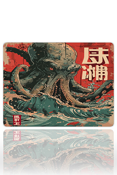 urzuva Kraken Rising Gaming Oyuncu XXL Mouse Pad Kaydırmaz Dikişli Mousepad 4...