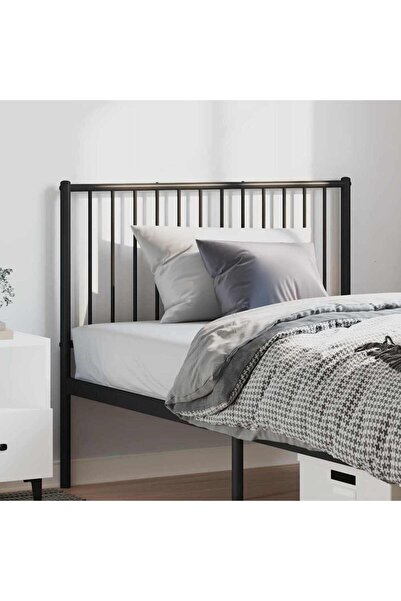 Concept Μεταλλικό κεφαλάρι, μαύρο, 104,5x3x90 εκ.