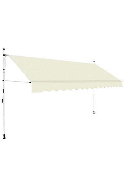 Concept Copertină retractabilă manual, crem, 400 cm