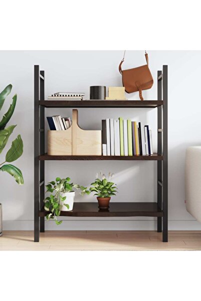 Concept Raft de perete gri închis 80x60x4 cm lemn masiv stejar tratat