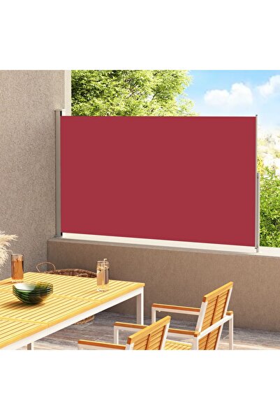 Concept Copertină laterală retractabilă de terasă, roșu, 180x300 cm