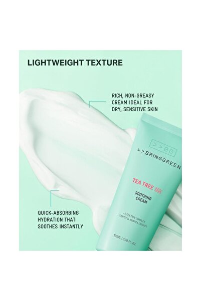 bring green كريم مهدئ بخلاصة شجرة الشاي والسيكا 100 مل (كريم وجه مهدئ بخلاصة ...