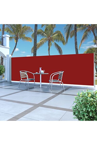 Concept Copertină laterală retractabilă, roșu, 160x500 cm