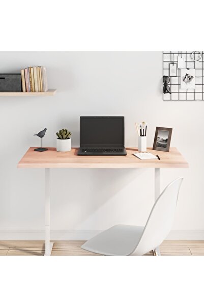 Concept Blat de birou, 100x50x2 cm, lemn masiv de stejar netratat