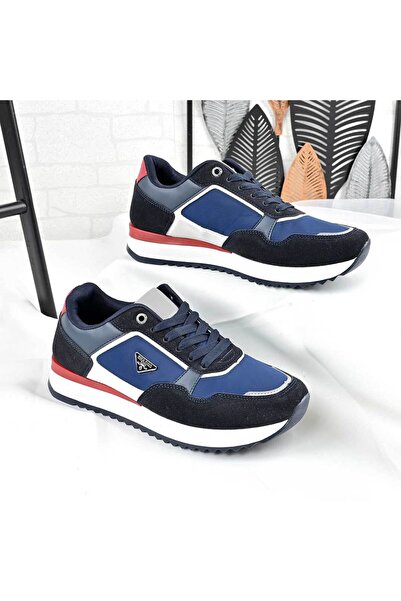 Tmall Men's sports shoes, From ecological leather, B1298, Dark Blue