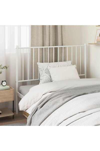 Concept Μεταλλικό κεφαλάρι, λευκό, 112x3x90 εκ.