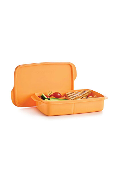 Tupperware Compartmented Lunch Box 1L Orange