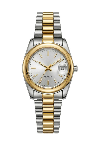 KLISHE Women's Steel Watch Gold & Silver Mix Color Luxury Elegant Women's Wri...