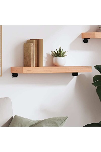 Concept Poliță perete maro deschis 60x20x6 cm lemn masiv stejar tratat