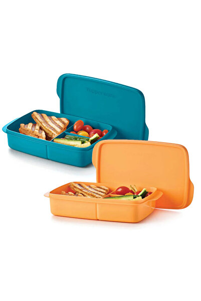 Tupperware Compartmented Lunch Box 1L Set of 2