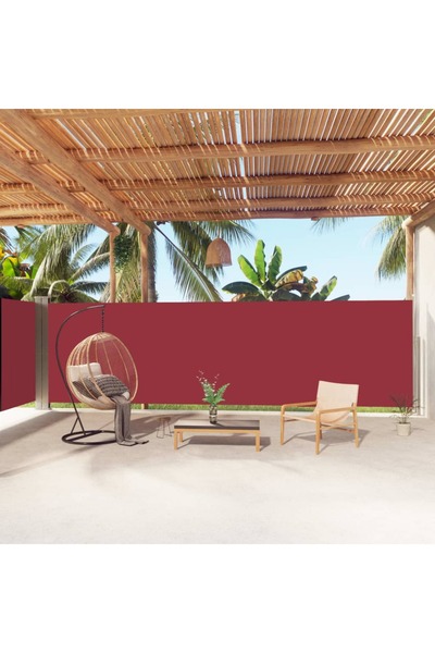 Concept Αναδιπλούμενη πλαϊνή τέντα, κόκκινη, 180x1000 εκ.