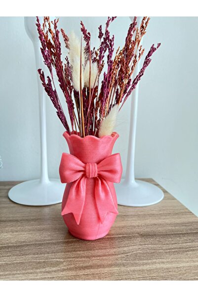 DESİGN Pink Glittery Decorative Vase
