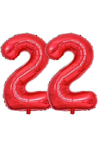 NO BRAND Giant Balloon Number 22 Red