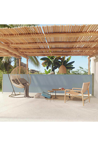 Concept Αναδιπλούμενη τέντα βεράντας, γκρι, 117x600 εκ.