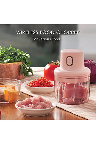 Universul Jucăriilor Tocător Electric Wireless 250 ml pentru Alimente, Mini C...