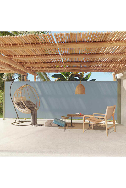 Concept Copertină laterală retractabilă de terasă, gri, 180x600 cm