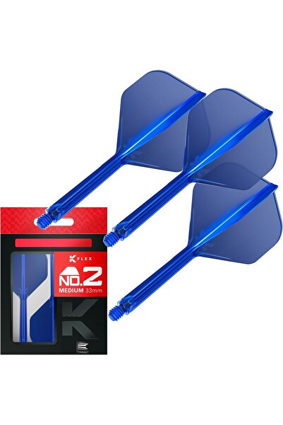 target darts Ax și tijă integrate pentru săgeți K Flex, nr. 2 albastru (mediu...
