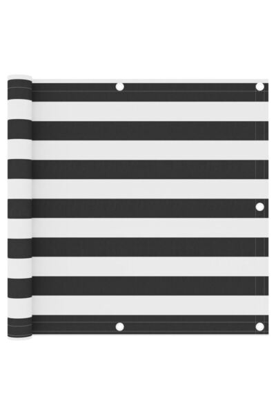 Concept Paravan de balcon, antracit și alb, 90x600 cm, țesătură oxford