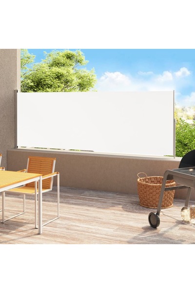 Concept Copertină laterală retractabilă de terasă, crem, 180x500 cm