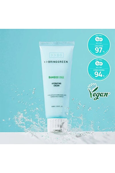 bring green Bamboo Hyalu Water Boosting Cream 100ml (Bamboo & Hyaluronic Acid...