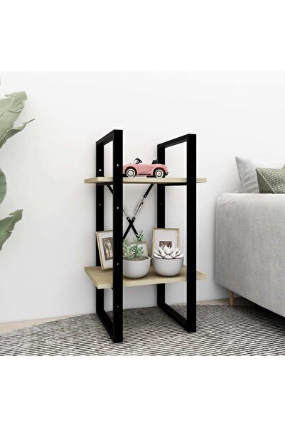 Concept Bibliotecă cu 2 rafturi, stejar sonoma, 40x30x70 cm, PAL