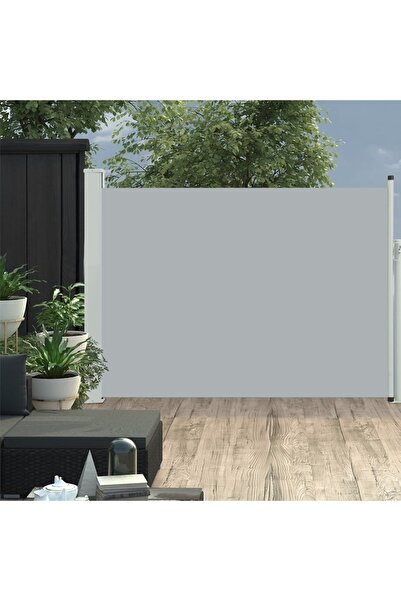 Concept Copertină laterală retractabilă de terasă, gri, 120 x 500 cm