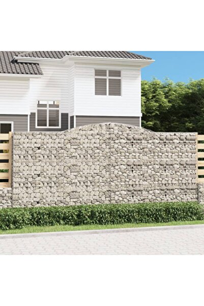 Concept Τοξωτά καλάθια συρματοκιβωτίων 3 τεμ., 400x30x180/200 cm, γαλβανισμέν...