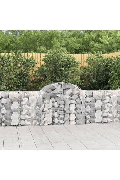 Concept Coșuri gabion arcuite 5 buc, 200x30x80/100cm, fier galvanizat