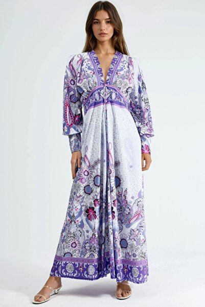 Hiccup Msn Floral Print Maxi Dress