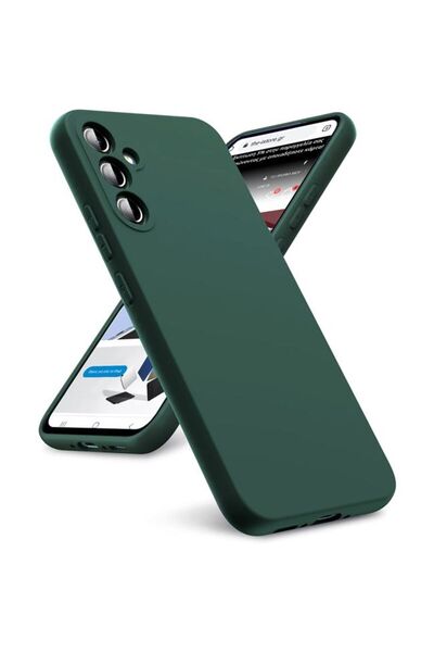 Orso Θήκη Rubber Μετάξι Forest Green Samsung Galaxy A35 5G