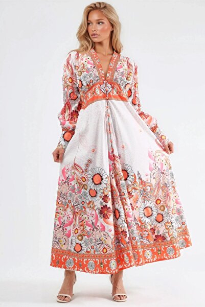 Hiccup Msn Floral Print Maxi Dress
