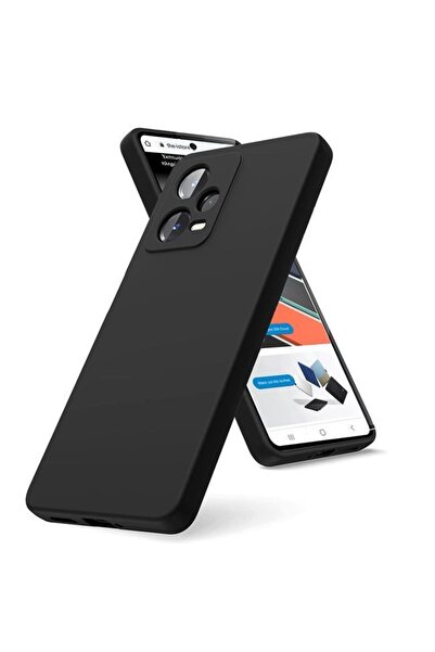 Orso Rubber Silk Case Black Xiaomi Redmi Note 12 Pro 5G