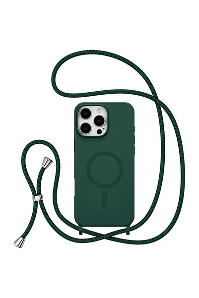 Orso Θήκη Soft TPU Κορδόνι Magsafe Forest Green iPhone 16 Pro