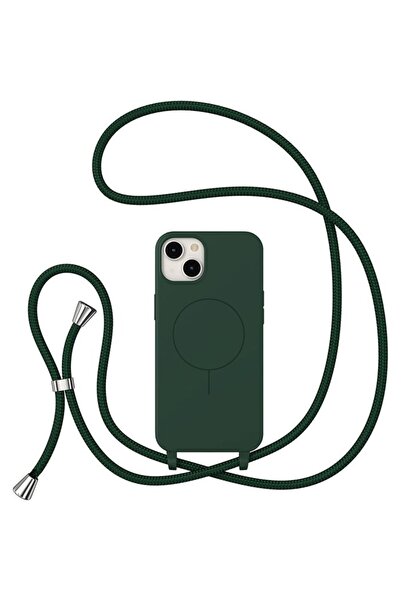 Orso Θήκη Soft TPU Κορδόνι Magsafe Πράσινο Πεύκου iPhone 15