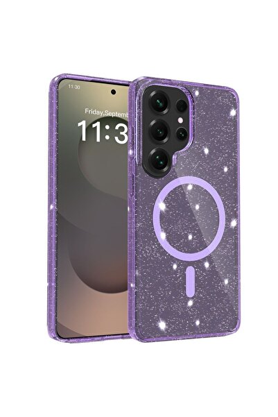 Orso Θήκη Glitter Powder Magsafe Clear Purple Samsung Galaxy S26 Ultra