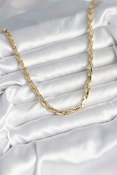 cleovibe Aria Brass Gold Color 60 cm Chain Necklace