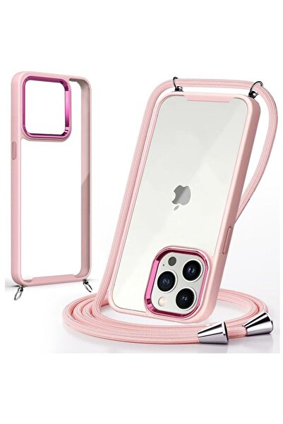 Orso Θήκη Shield Κορδόνι Clear Rose iPhone 14 Pro