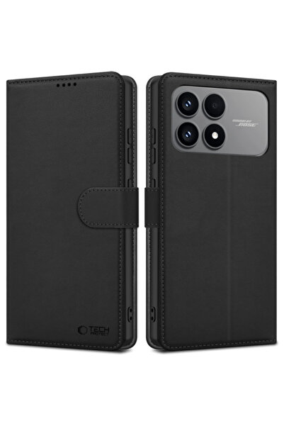 Tech-Protect Θήκη Πορτοφόλι Black Poco F8 Pro 5G